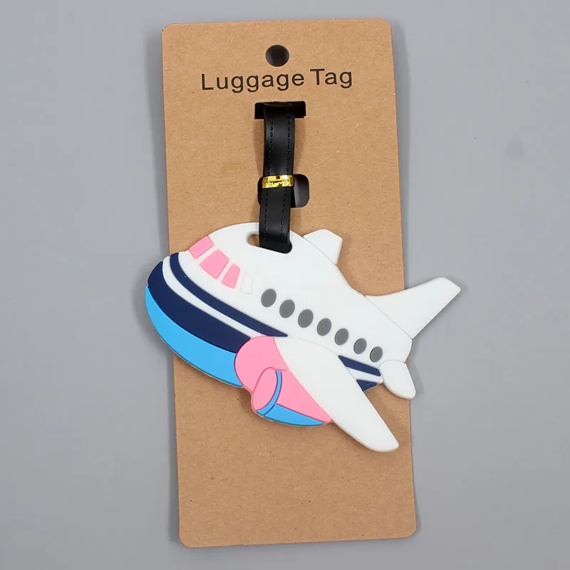 Travel Accessories Creative Luggage Tag Cute Rainbow Silica Gel Suitcase ID Addres Holder Baggage Boarding Tags Portable Label