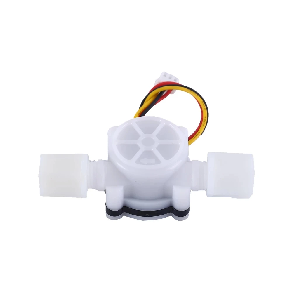 1 Pcs G1/4 Hall Effect Liquid Water Flow Sensor Switch Flowmeter Counter DC5V 0.3-6L/min White YF-S402 0.8MPa