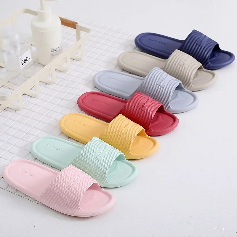 Women Indoor Floor Flat Shoes Summer Non-slip Flip Flops Bath Home Slippers Female Slipper Comfortable Zapatillas de hombre