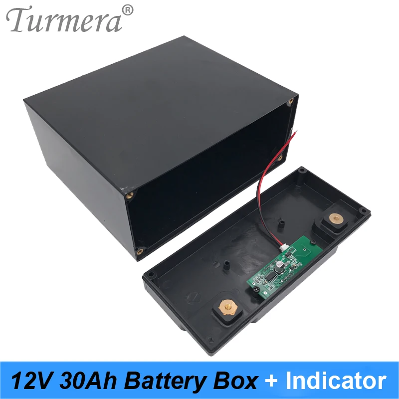 12V 30Ah Pin Hộp Lưu Trữ Ốp Lưng Với Đèn Báo Dung Lượng Xây Dựng 48 Mảnh 18650 Pin Cho Không Bị Gián Đoạn Nguồn 12V Turmera