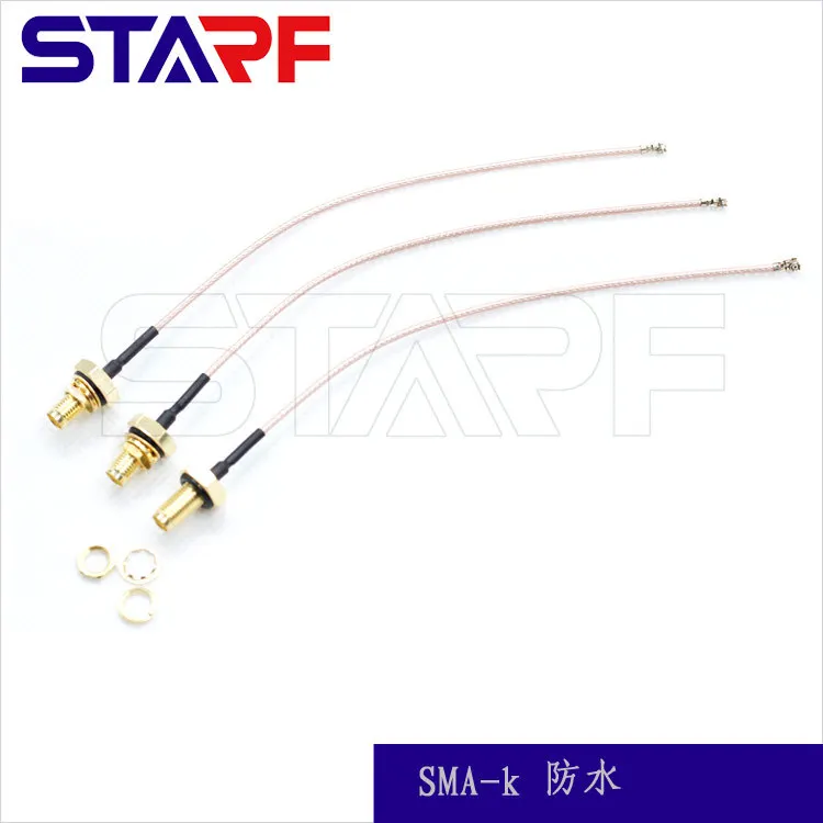 

RF waterproof SMA-K, thick step turn RG178 feeder high-frequency power divider connector, smart home RF line