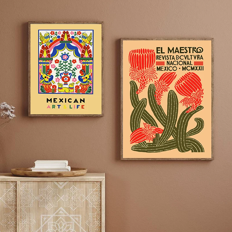 El Maestro Vintage Poster and Prints Canvas Art Painting Mexican Wall Art Decorative Picture Home Living Room Decoration