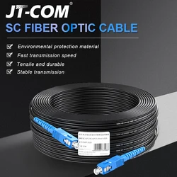 SC UPC to SC UPC Fiber Optic Drop Cable Single Mode Simplex 2.0mm Outdoor Fiber Optic Patch Cord Optical Patch Cable