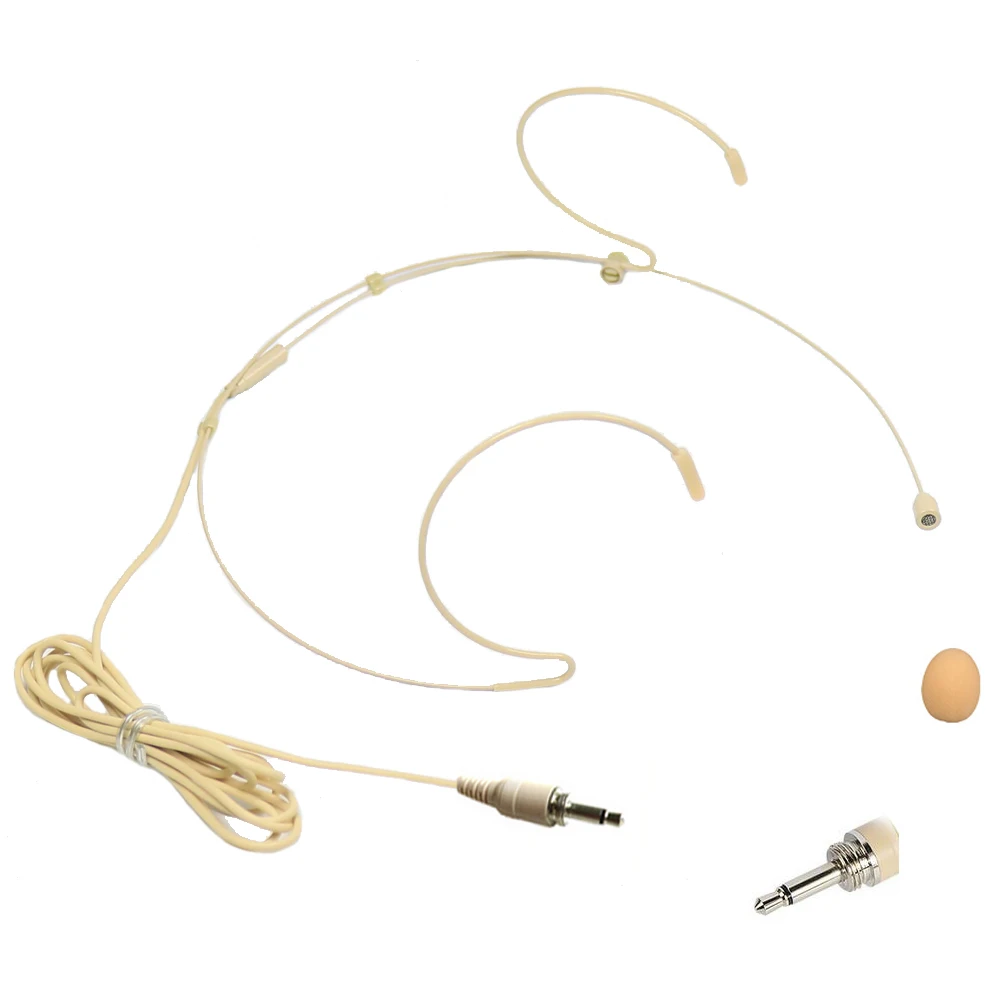 Auriculares Lavalier estéreo Pro de 3,5mm, auriculares con bloqueo de 1/8 ", micrófono para sistemas inalámbricos BodyPack, PC, ordenador, cámara, micrófono omnidireccional