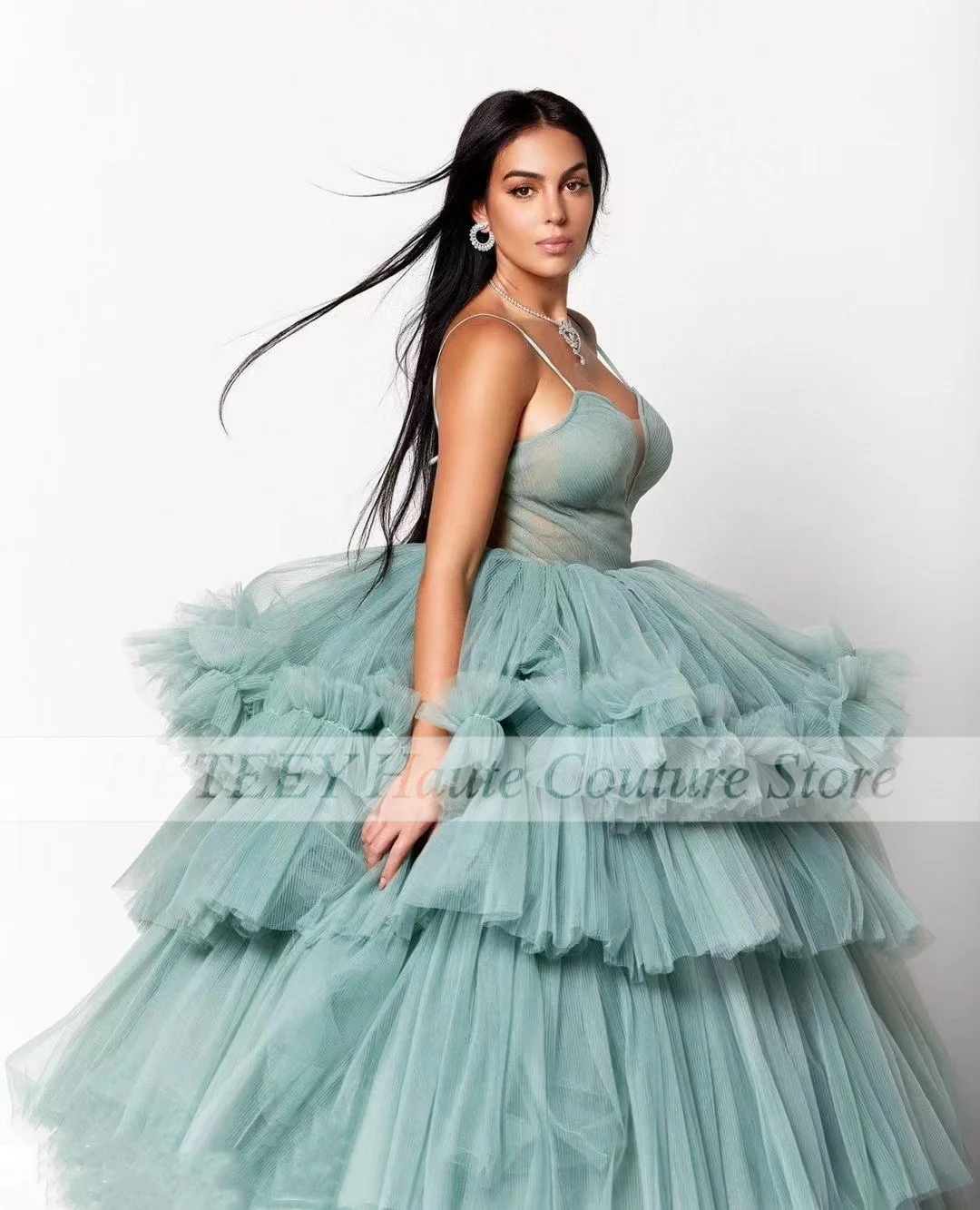 Novo laço quinceanera vestido estilingue multi-nível trailing sem mangas querida longo formal vestidos de baile vestidos de 15 a