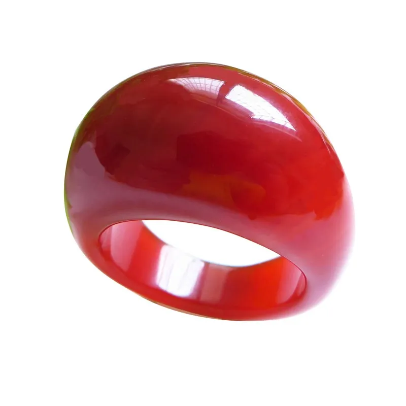Handmade Natural Green Agate Ring for Men And Women Texture Jadeite Jade Jewelry Brand Stone