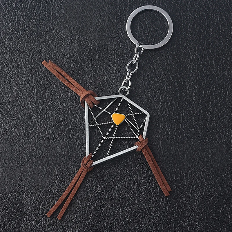 Game Death Stranding Dreamcatcher Keychain Sam's Dream Catcher Metal Pendant Amulet Amelie Bridget Keyring Car Jewelry llavero