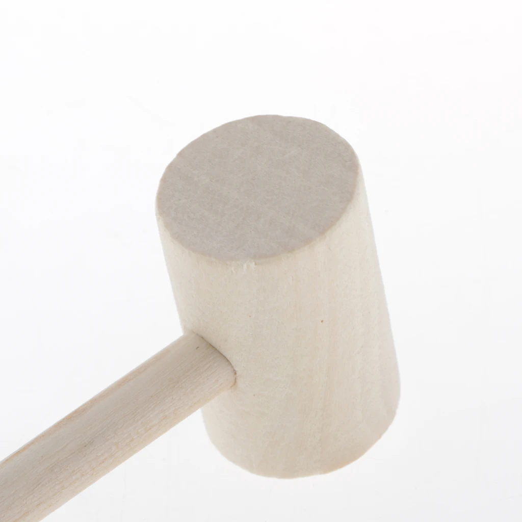 10pcs Leather Wooden Hammer Toy Crab Lobster Mallet Beating Gavel for Kid
