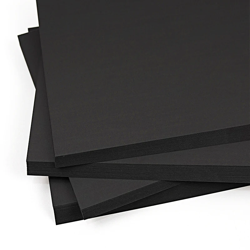 Hard Card A3 Black Cardboard Paper DIY Painting Paperboard 120gsm-300gsm