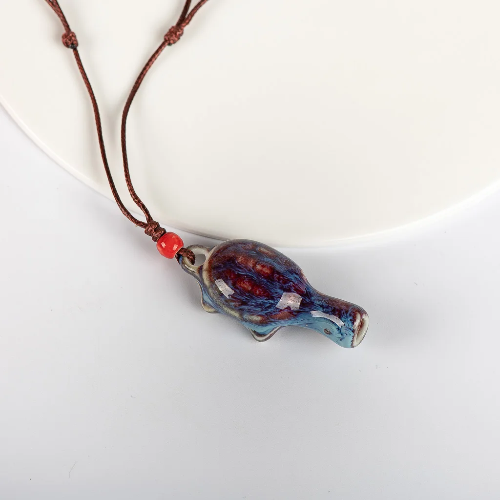 Ceramic Tortoise Whistle Pendant Gifts For Children #KY330