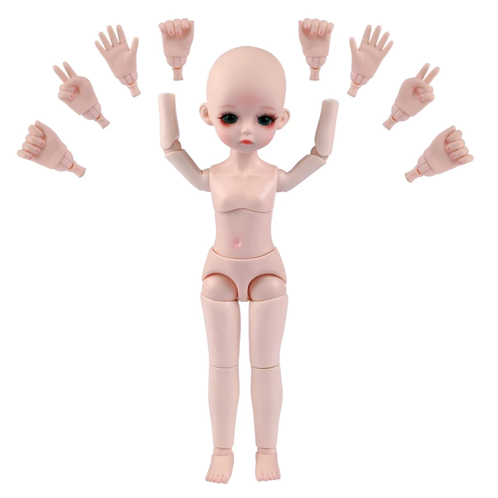 UCanaan 4 Pair Of Hands Gesture For 1/6 BJD Doll 30CM Ball Jointed Dolls Accessories , Only Hands