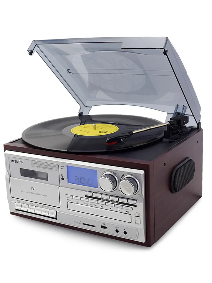 Bluetoothlpビニールレコードプレーヤーターンテーブルcd/カセット