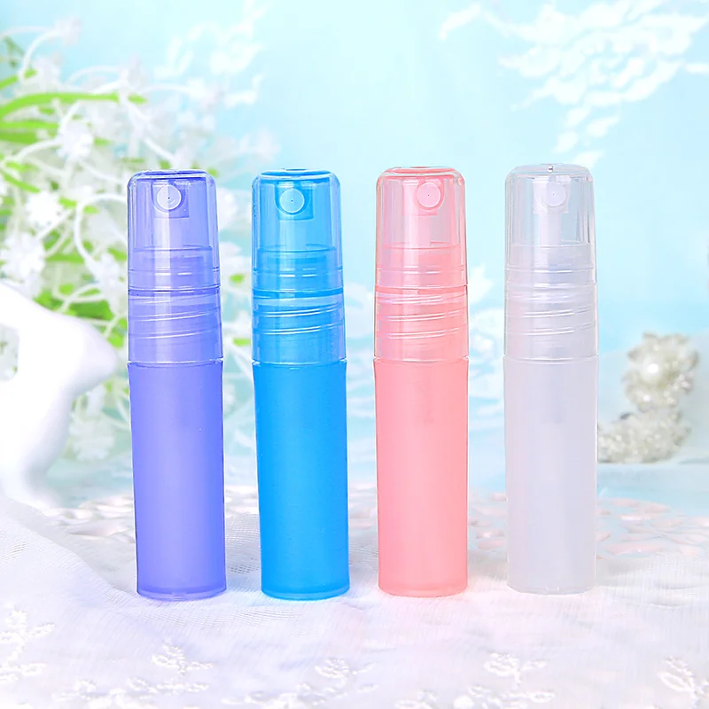 50pcs 3ml/5ml/10ml Empty Portable Atomiser Spray Bottles Perfume Pen Vials Makeup Cosmetic Plastic PP Travel Sample Containers