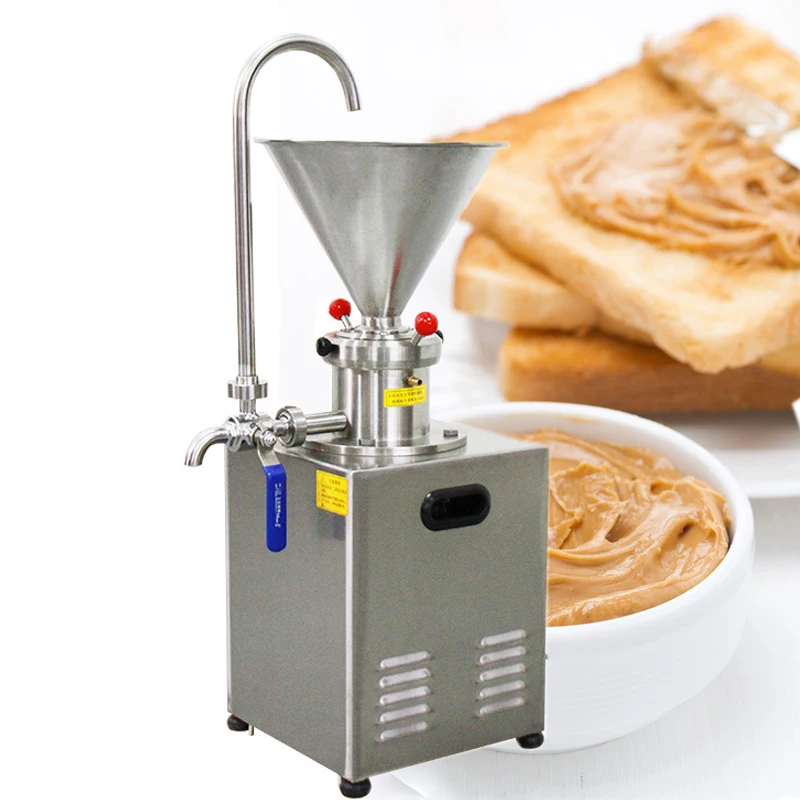 Commercial Colloid Mill Peanut Butter Maker Machine Nut Butter Grinder Stainless Steel Sesame Butter Grinding Machine