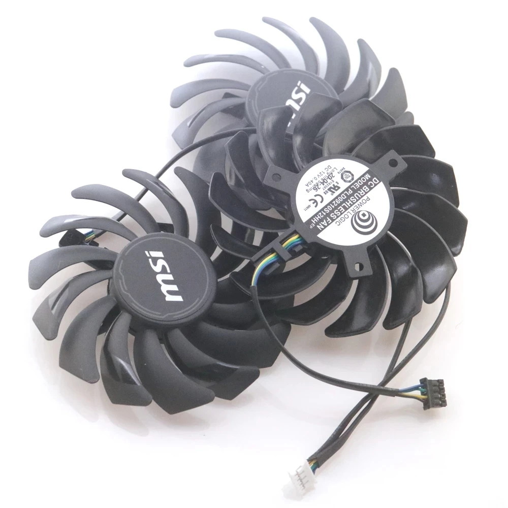 Imagem -05 - Fios 4pin Ventilador Vga para Msi Rtx 3090 3080 3070 3060 Ventus Placa Gráfica Ventilador de Refrigeração Pld09210s12hh 86 mm Dc12v 0.40a