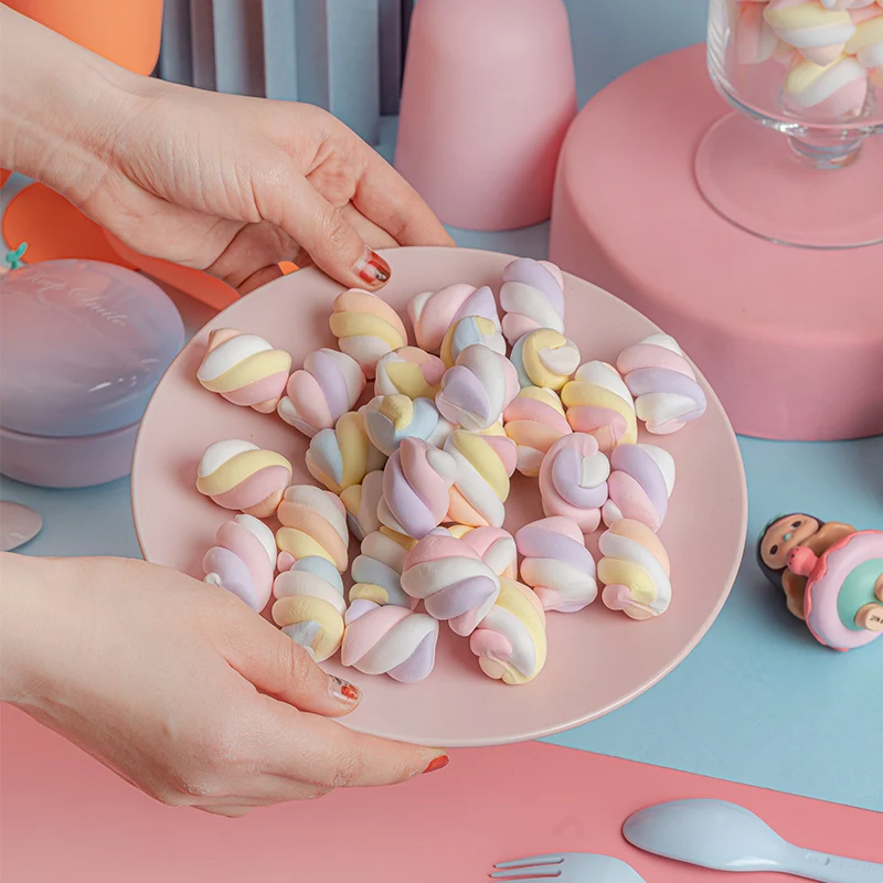 Simulation Marshmallow Wedding Dessert Table Model Hotel Restaurant Candy Jewelry Window Decoration Shooting Props 10PCS