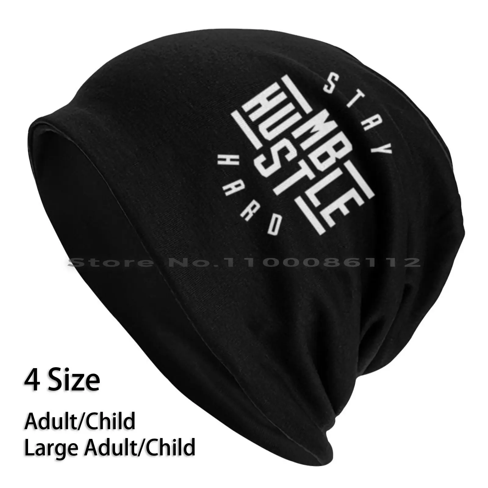 Stay Humble Hustle Hard Beanies Knit Hat Humble Rick Ross Hip Hop Money Motivation Inspired Happy Ceo Hustler Cheap Simple