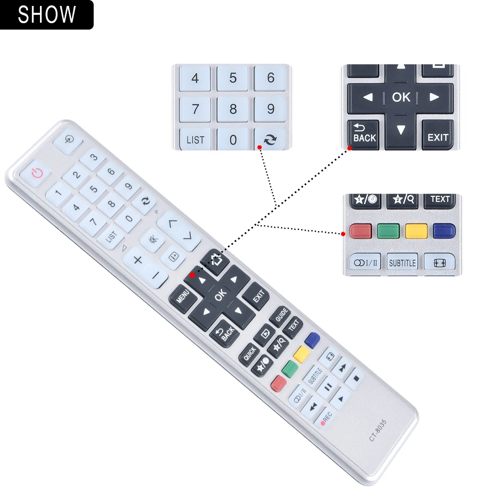 NEW remote control For Toshiba CT-8035 CT-8040 40T5445DG 48L5435DG 48L5441DG