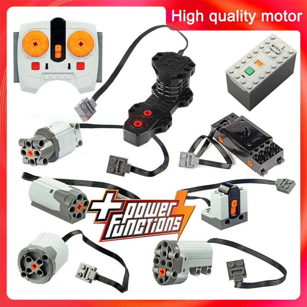 High-tech parts ev3 building block electric power motor functions tool servo blocks train car truck PF mode