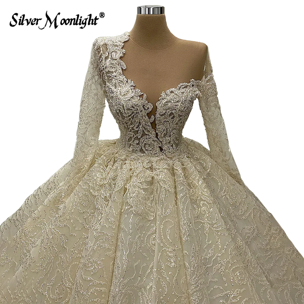 Sexy sem costas colher pescoço rendas princesa vestidos de casamento 2021 apliques luxo tribunal trem vintage a linha vestidos de noiva