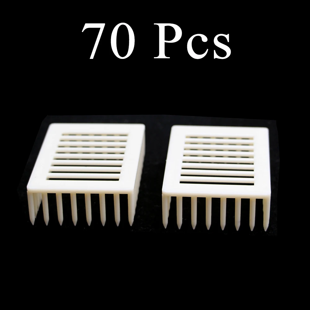 

70PCS Queen Needle Type Imprison Bee Tools Cage Plastic Catcher Cell Room Supplies Isolation Box Beekeeping Apiculture Equipment