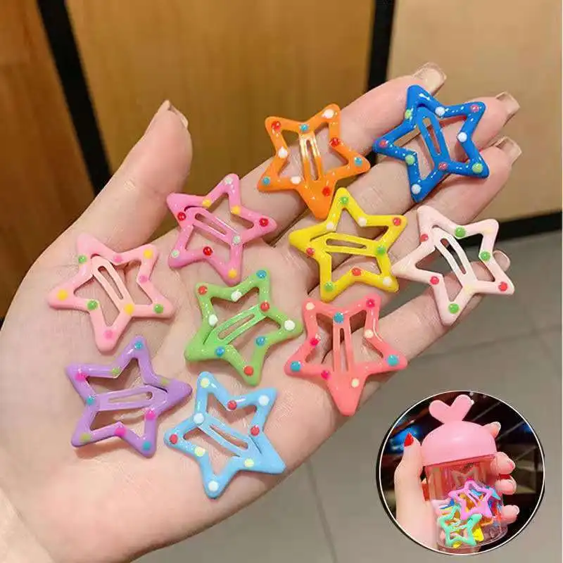 3CM Gradient paint Hairpin Cip Dog Hair Clip BB Hairpin Teddy Frosted Pet Headdress Accessories 100pcs/lot