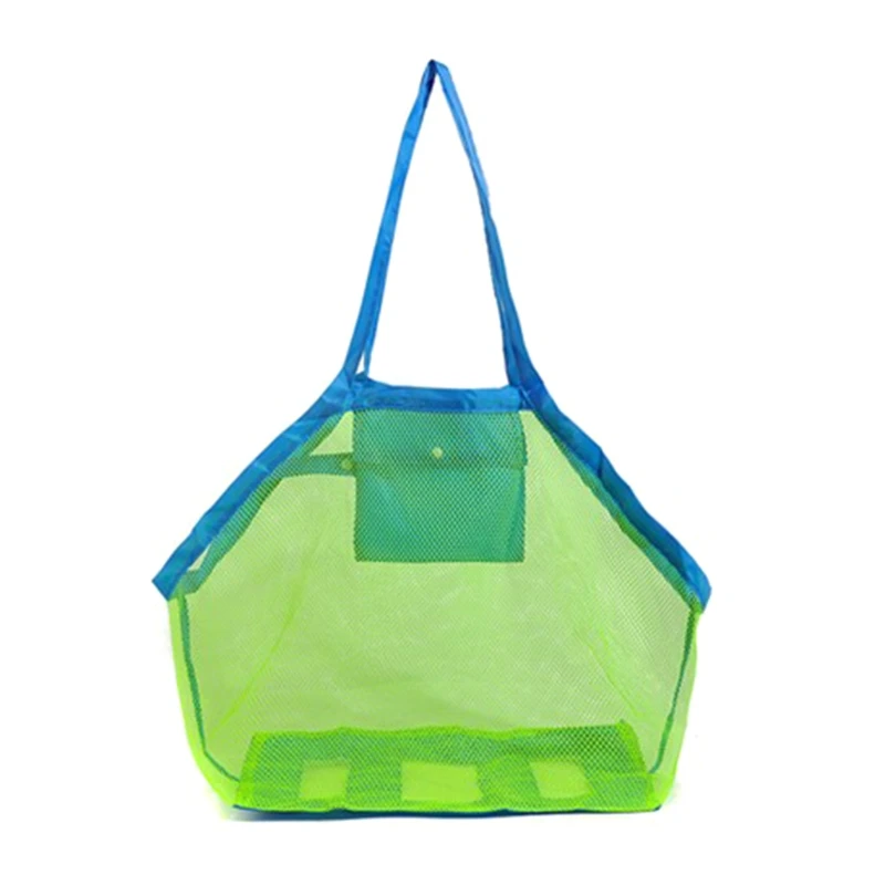 Children Beach Mesh Toys Storage Bag Kids Folding Sand Away Net Tote Outdoor New