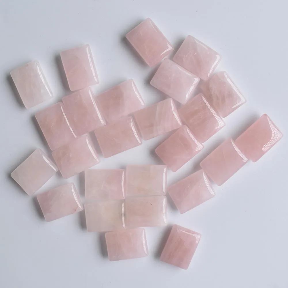 Wholesale 25pcs/lot Natural Stone pink Viking Runes Amulet Set Reiki Healing Crystals Divination Tumbled rectangle Stones free