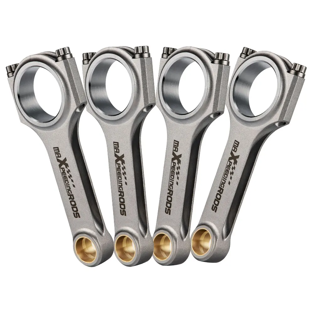 4 PCS H-Beam Connecting Rod for VW Golf MK3 Jetta 2.0L ABA 8V ABF 16V 159mm for ABF ABA 8V Conrod 6.2598