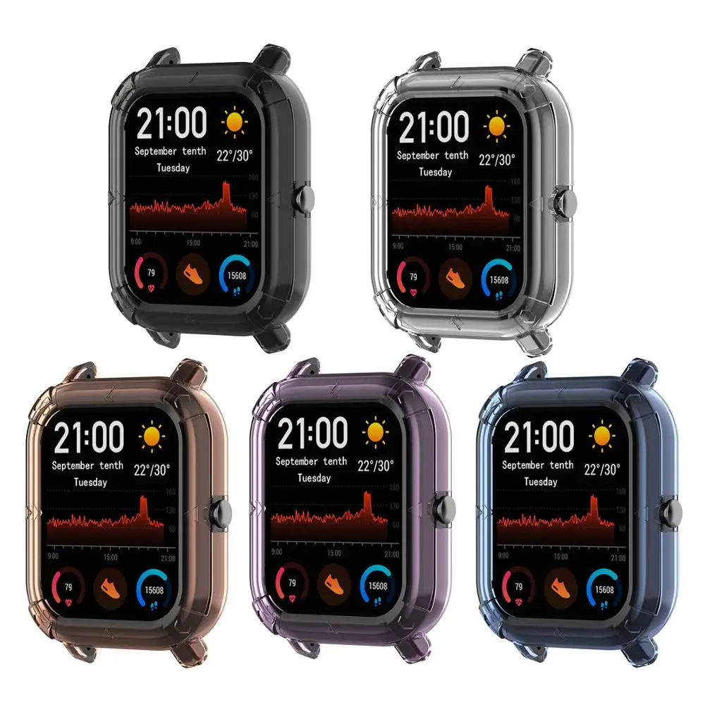 NEW soft TPU Protector Case Cover Shell Protective For Xiaomi Huami Amazfit GTS Watch Smart watches case shell shock-resistance