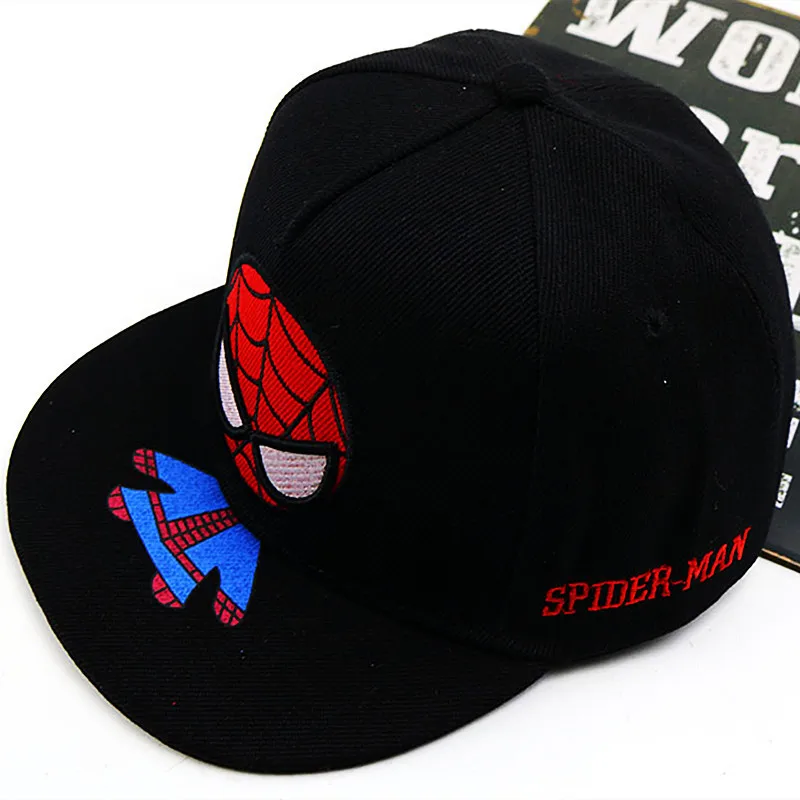 Multifunctional Adjustable Outdoor kids Cartoon Baseball Cap European American Fashion Boys Girls Universal Sunshade Spider Cap