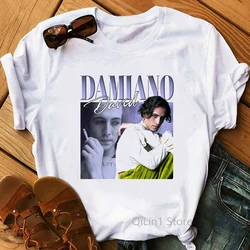 Women'S T-Shirts Maneskin Rock Band MåNeskin Graphic Print Tshirt Femme Zitti E Buoni Damiano David T Shirt Female Streetwear