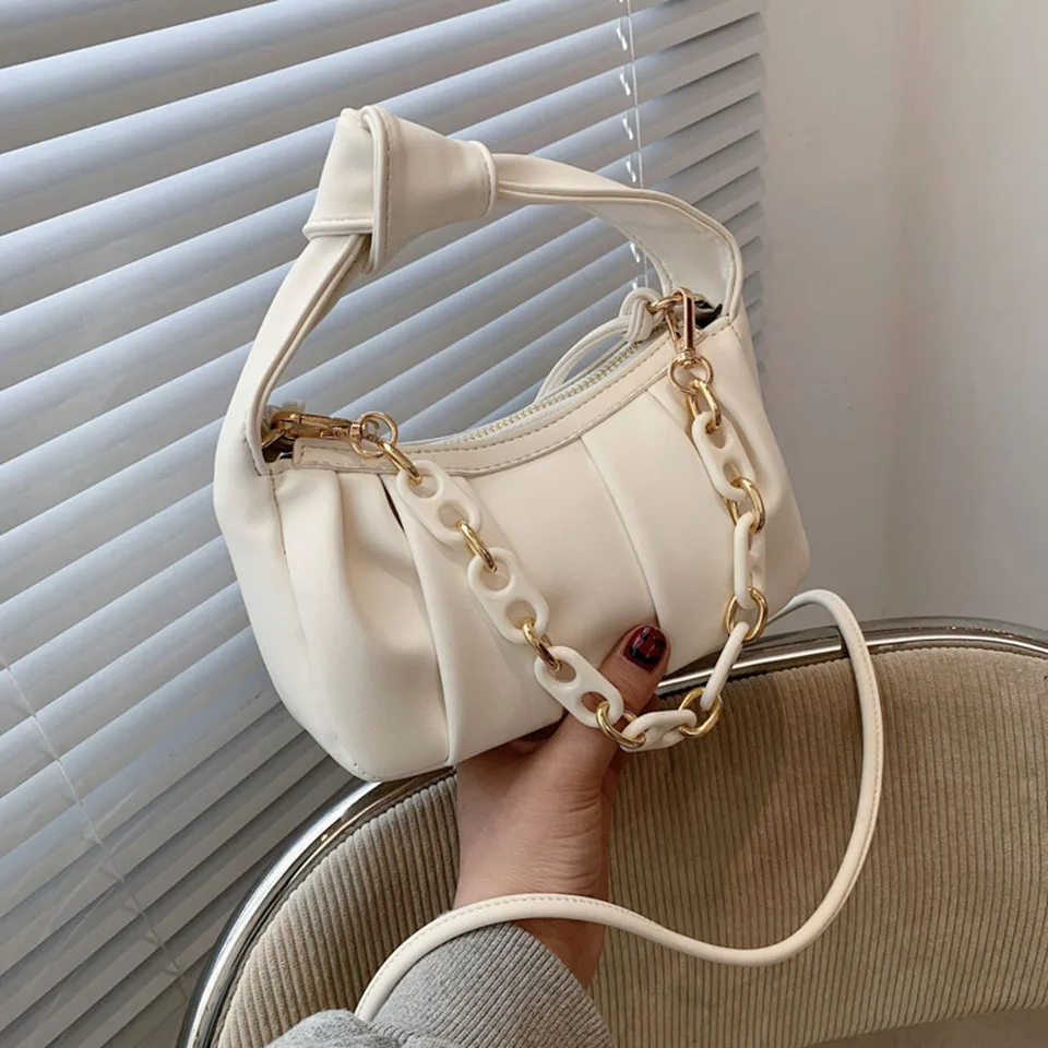 

Fashion Small Crossbody Bags For Women 2021 Bowknot Soft PU Leather Chain Handbag Totes Female Shoulder Bag Purse Bolsos Mujer