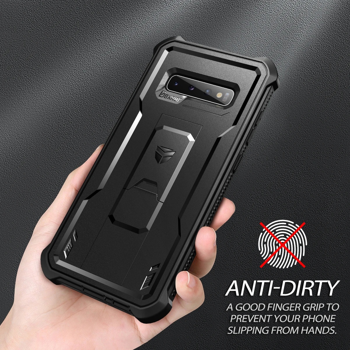 Shockproof Case for Samsung Note10 S9 S10 S20 Plus A12 4G A32 5G S21 FE Phone Cover Armor Rugged Military Bracket Holder Case