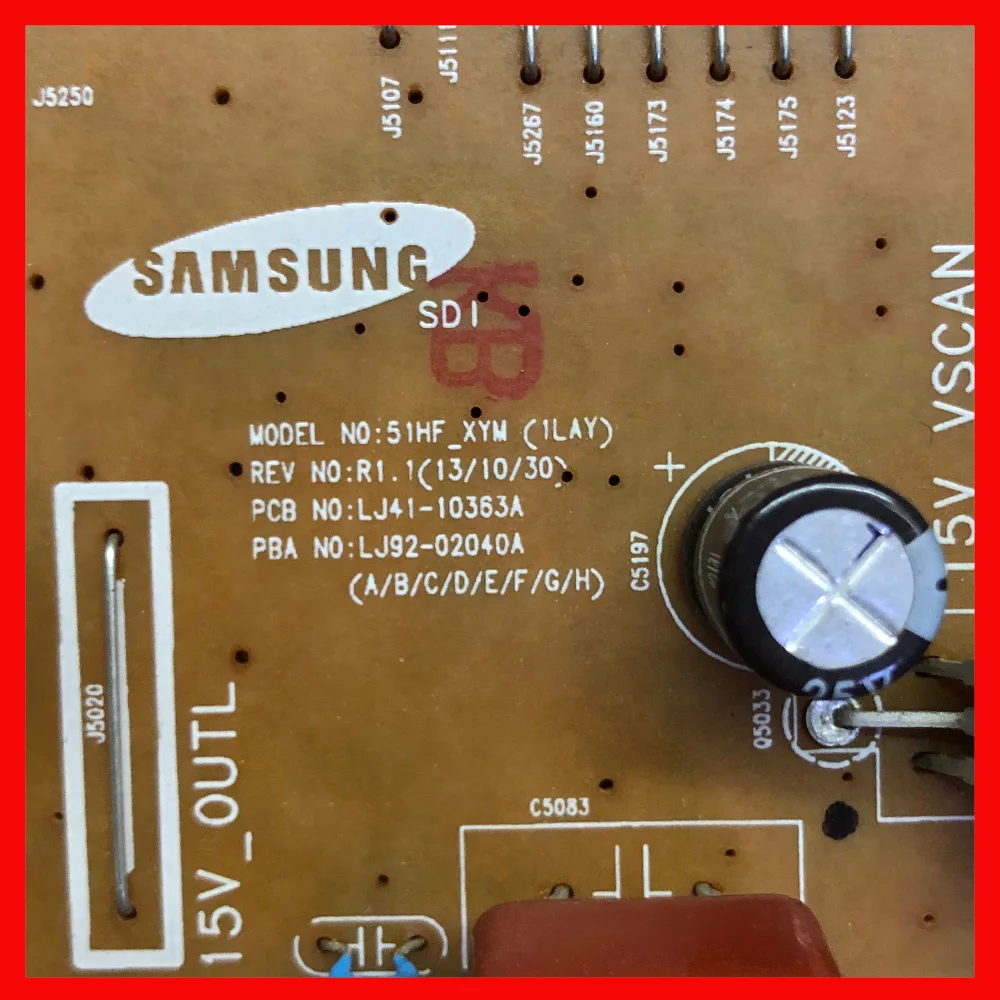 Plasma Board LJ41-10363A  LJ92-02040A 100% Original Power Supply Card For TV 51HF-XYM  Power Board For Plasma TV