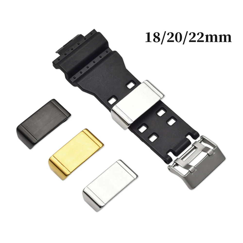 18mm 20mm 22mm 24mm Watchband Metal Buckle Loop Hoop Holder Ring Clasp Bezel Accessories for GA-110 GD-100 DW-5600 GG-1000