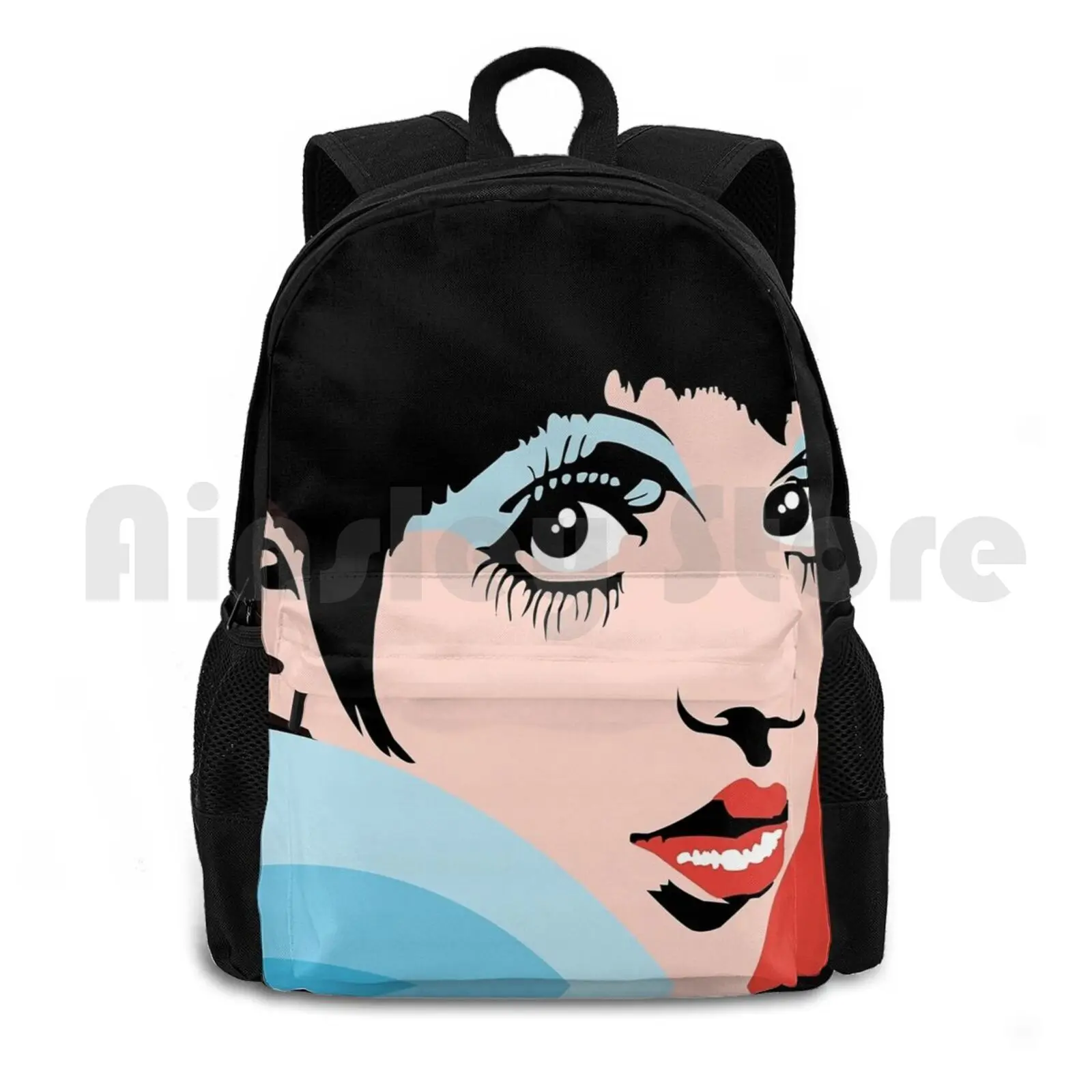 

Liza Minnelli Vector Outdoor Hiking Backpack Waterproof Camping Travel Liza Minnelli Cabaret Actrees Actor Music Movie Singers