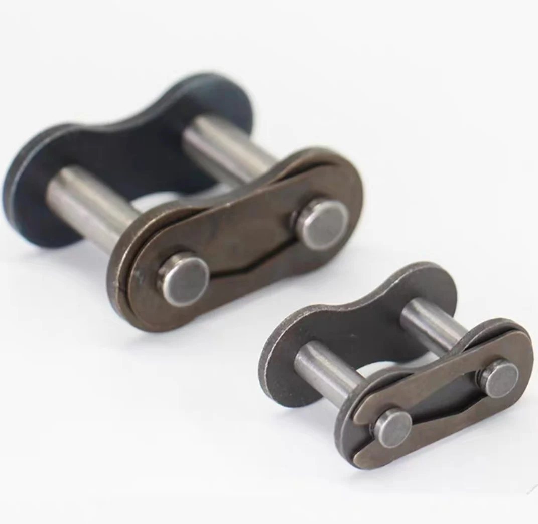 03C 04C 06B 08B 12A 10A Rantai Baris Tunggal Setengah Gesper Penuh Rantai Transmisi Penggerak Rol Konektor Rantai Rol Gabungan