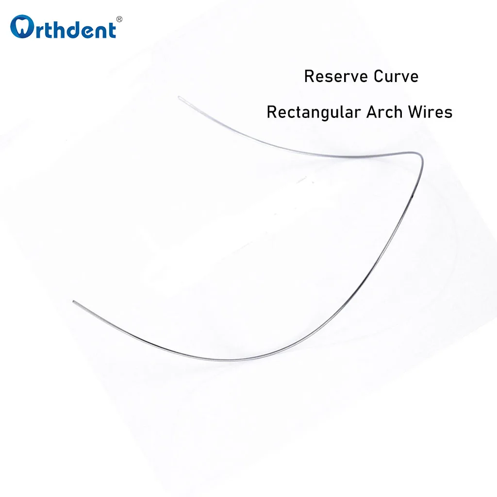 2 Pcs/Pack Dental Orthodontic Reserve Curve Archwire Super Elastic Niti Arches Wires Rectangular Shape For Teeth Braces Dentist