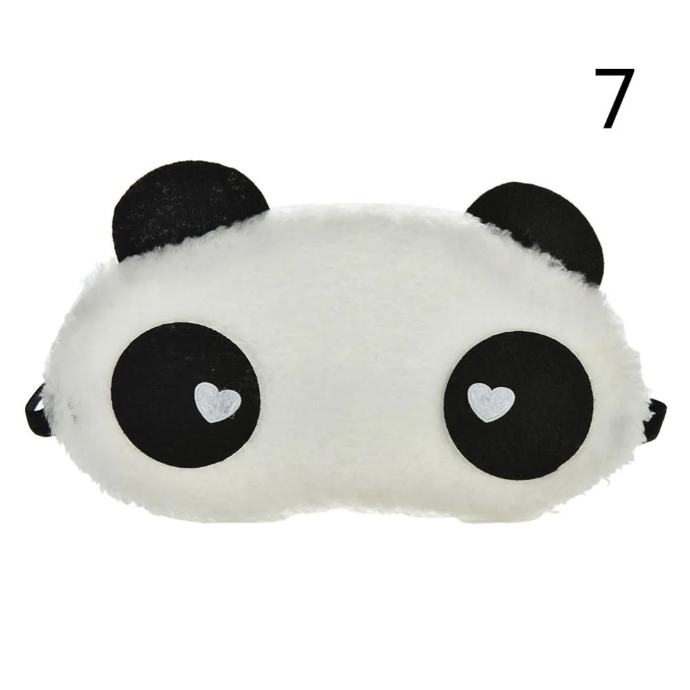 Mask For Sleep Cute Panda Sleeping Face Eye Blindfold Eyeshade Breathable Kids Women Travel Cover Health Care Aid Eyepatch Tool