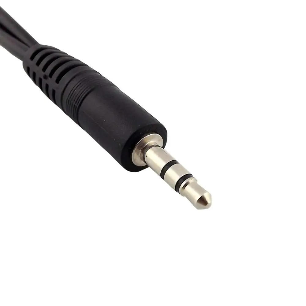 1pc 3.5mm Male To 2 Dual 1/8