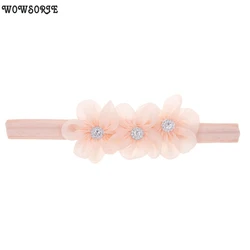 Baby Headband Flower Girls with Rhinestone Hair Bands Girls Kids Headbands Newborn headwear baby Hair Accessories