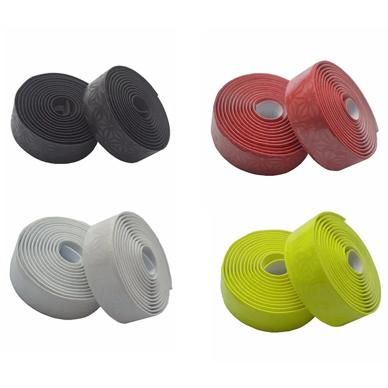 New m Anti-Slip Road Bicycle Handlebar Tape Cycling Handle Belt Bike Grips Mtb Cork Bar Tapes Pu Belt Straps Bike Accessories