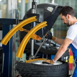 Luva De Proteção De Pneu De Carro Ferramenta De Reparo De Pneu Protetor De Aro De Roda Trocador De Pneus Grelhado Acessórios De Máquina, 2x