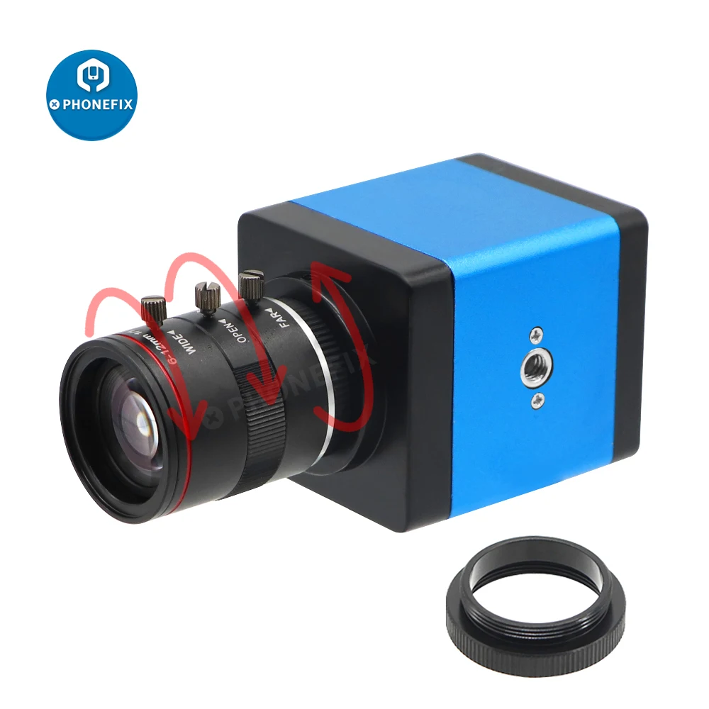 Imagem -05 - Câmeras Industriais da Visão da Máquina de Hdmi Vga Webcam de Alta Velocidade com c Cs-lente Manual do Cctv do Zumbido da Montagem para o Ensino Que Flui ao Vivo