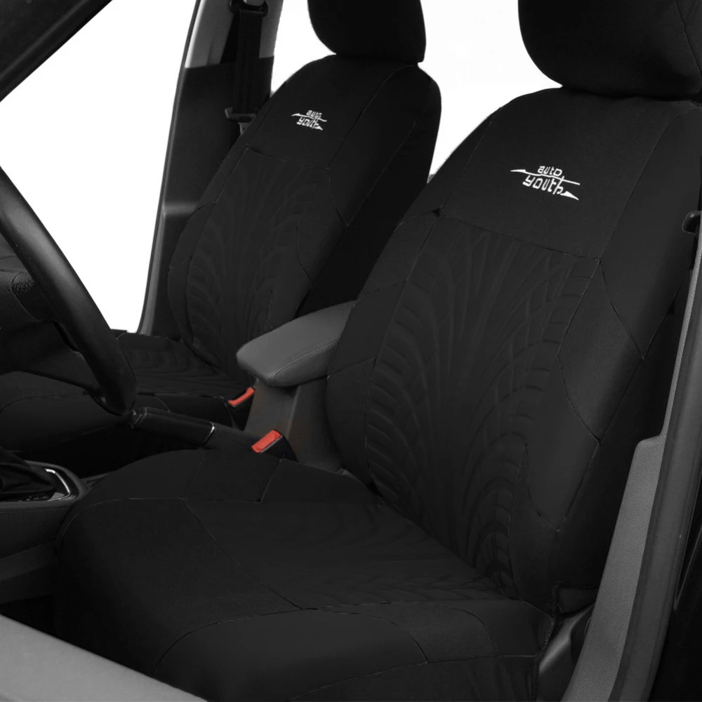 Car Seat Covers Front Seat Covers Back Seat Covers Full Set Black Universal