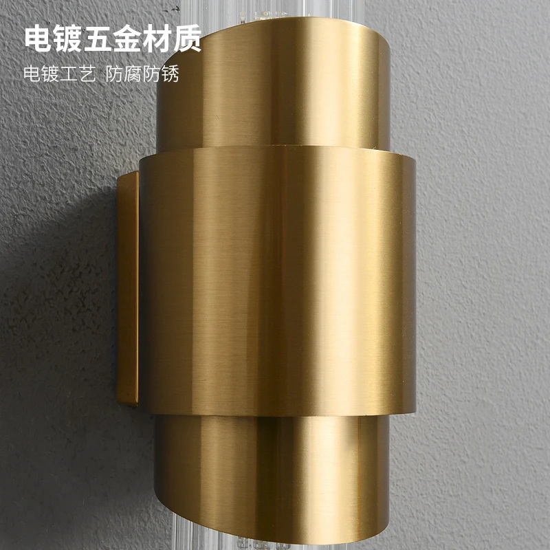 Modern Wall Lamp Hong Kong Style Luxury Living room Background Wall Lamp Simple Atmosphere Bedroom Bedside Lamp