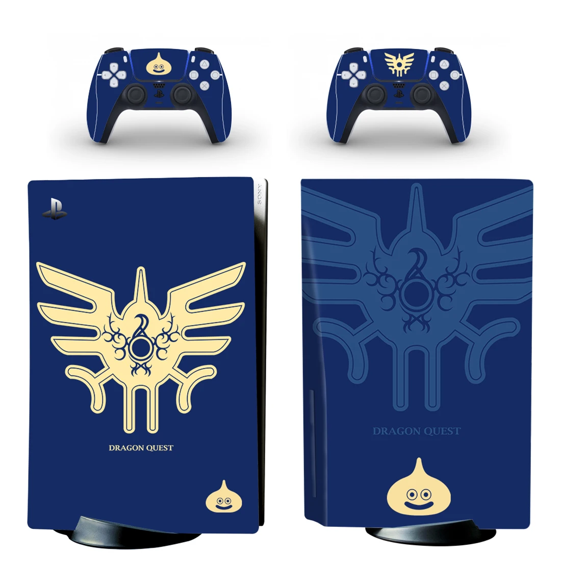 Dragon Quest PS5 Standard Disc Edition Skin Sticker Decal Cover for PlayStation 5 Console & Controller PS5 Skin Sticker Vinyl