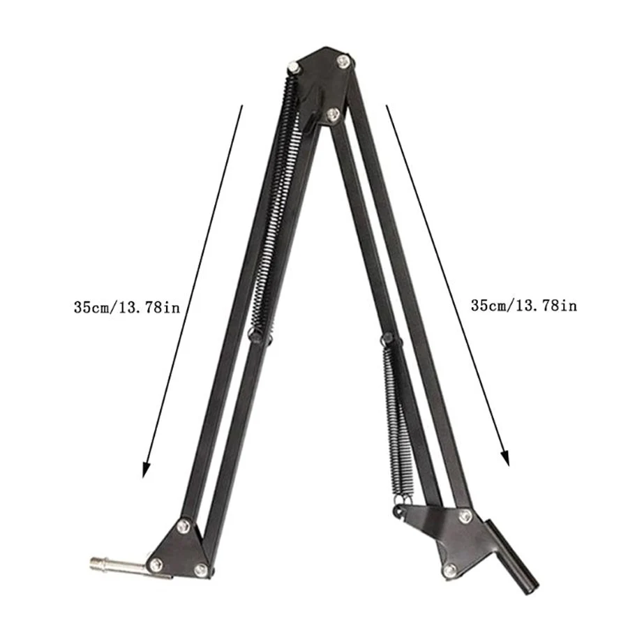 Supporto per microfono regolabile in metallo supporto da braccio per microfono da Studio da 31 pollici/80cm con morsetto di montaggio da tavolo con Clip per microfono