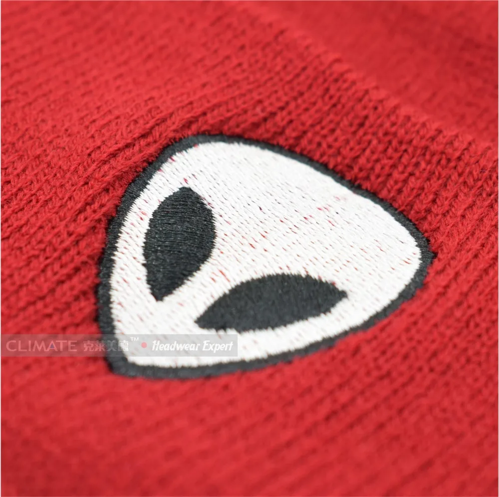 CLIMATE  Alien UFO Winter Beanie Warm Knitted Men Women Hat Outstar Saucer Space Aliens HipHop Soft Hat for Adult Teenagers Boy